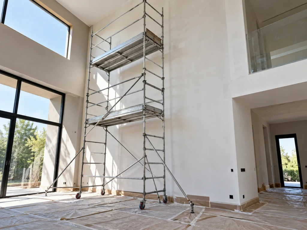 Andamio o escalera para pintar en altura