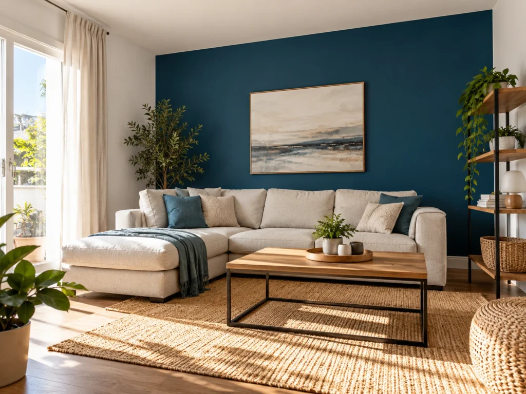 Pared de acento en una habitación