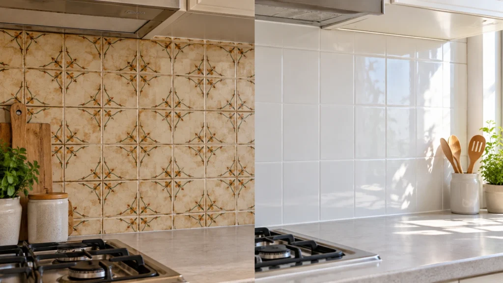 Pintar los azulejos o cambiarlos